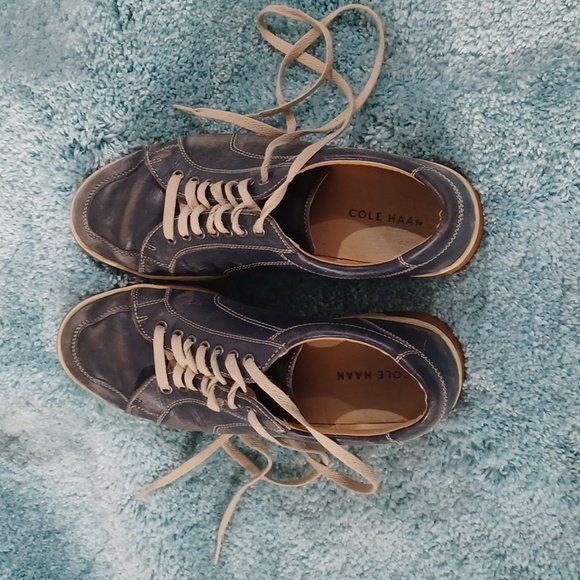 Cole Haan Other - COLE HAAN Men's Blue Leather Sneakers size 9 M